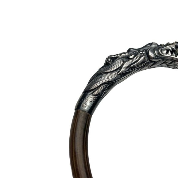 Vintage Chinese Dragon Sterling Silver Bracelet - Picture 5 of 6